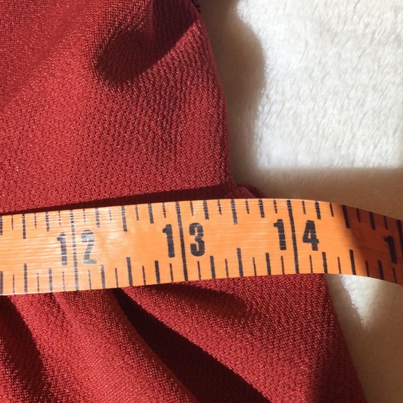 Cute Red Dress With Black Lace Trim - Picture 6 of 12